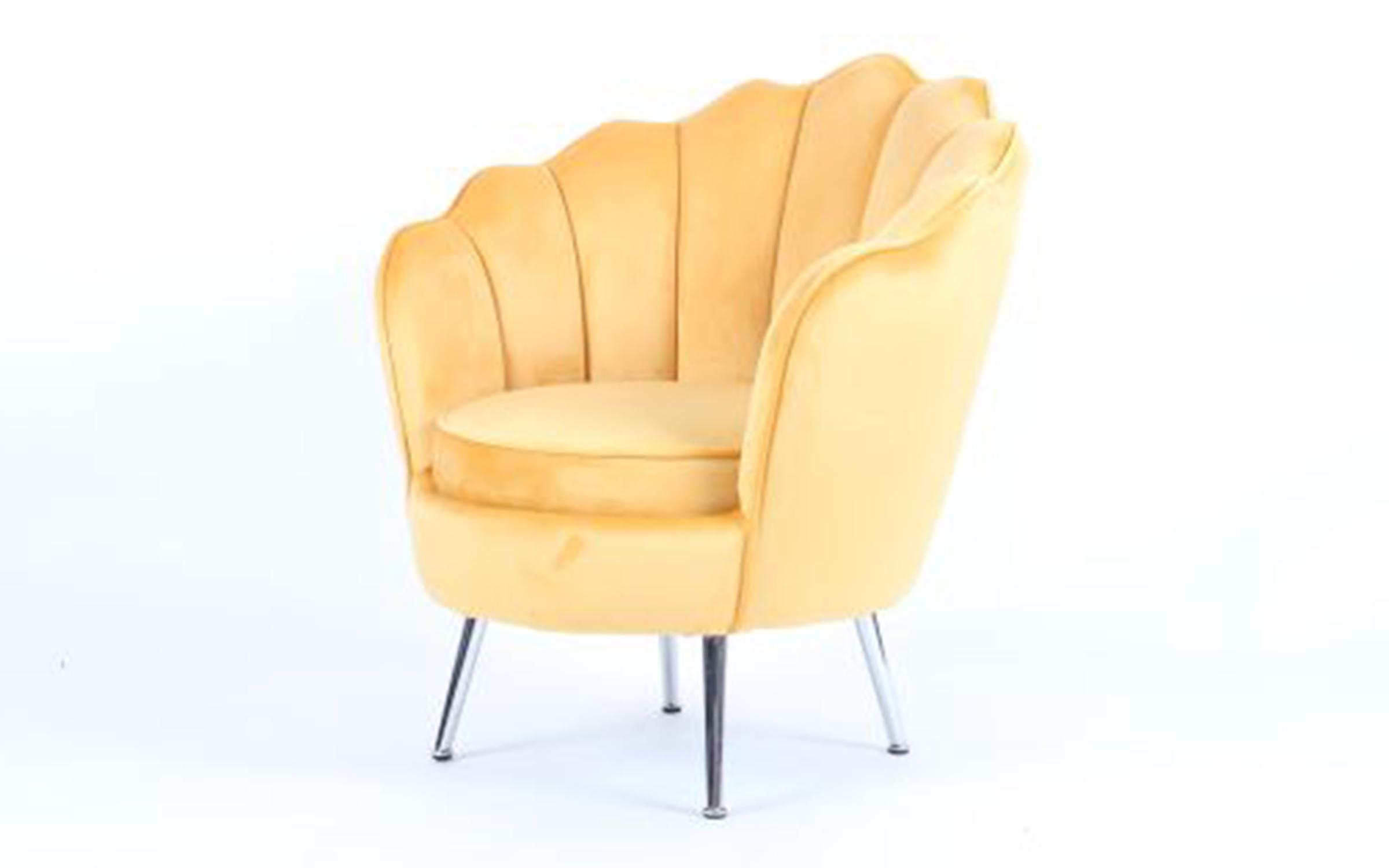 Фотелја - стол Ромба, портокалова  1